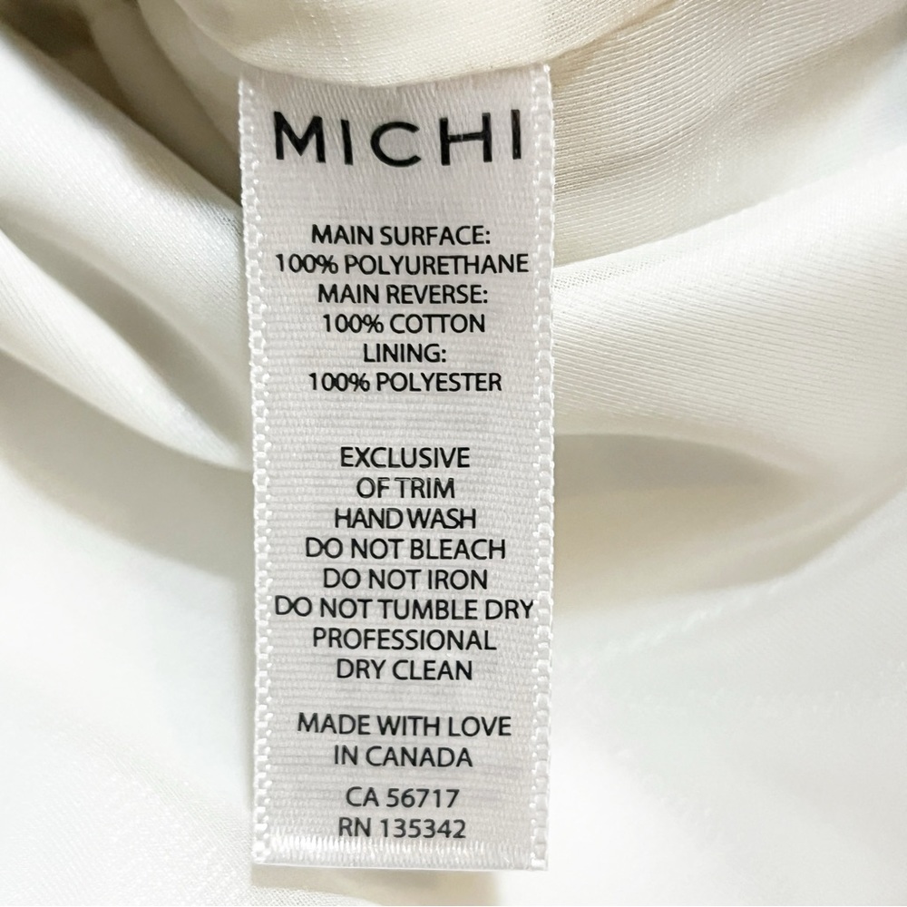 MICHI ARES GLOSS HIGH COLLAR UTILITY JACKET. LUXURY PERFORMANCE ATHLETIC WEAR. - Picture 16 of 16